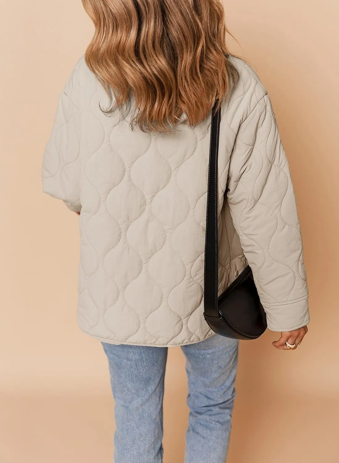 Dokotoo Womens Quilted Lightweight Jackets Button Down Puffer Jacket Coats Padded Outwear with Pockets