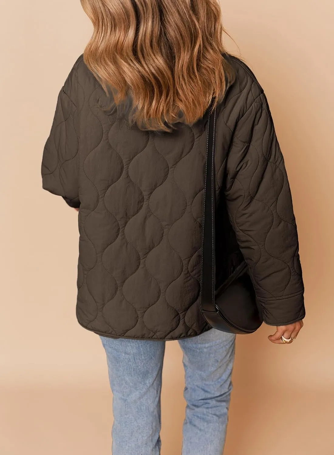 Dokotoo Womens Quilted Lightweight Jackets Button Down Puffer Jacket Coats Padded Outwear with Pockets