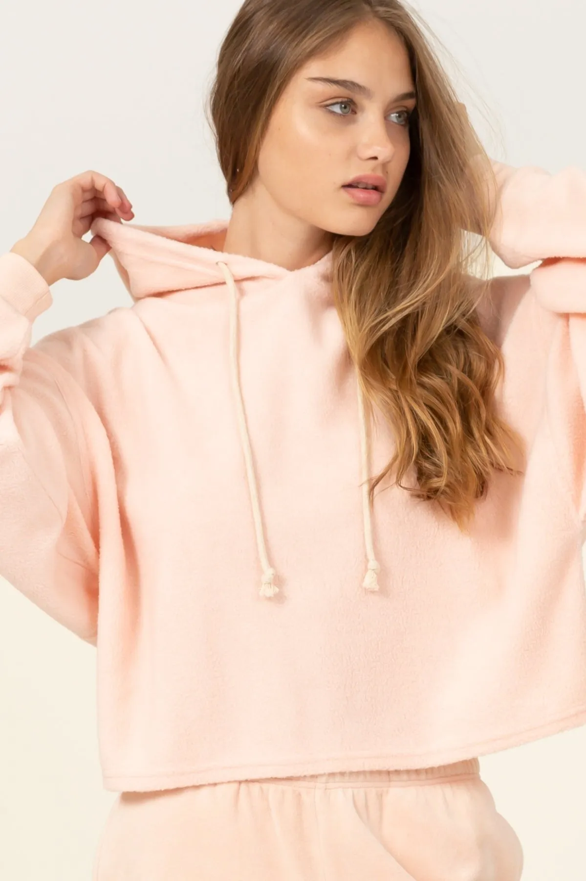 DZ22A469-OVERSIZED BALLOON SLEEVE HOODIE
