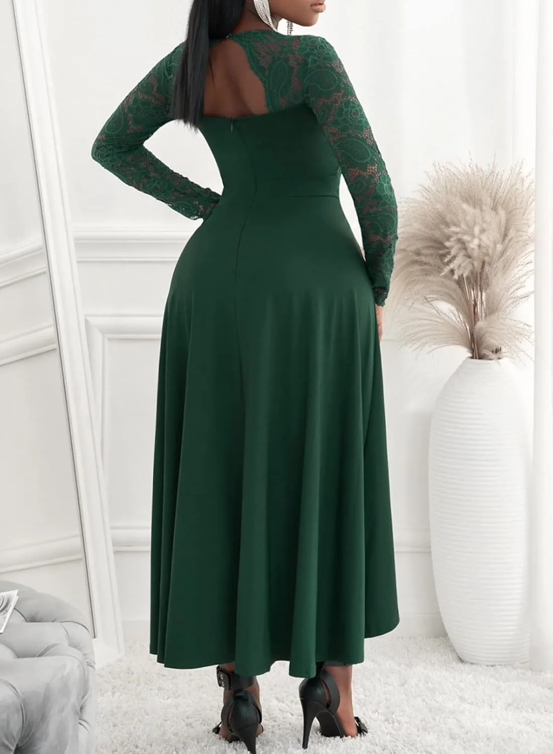 Elegant Women's Fashion Sexy High Low Asymmetric Prom Cocktail Party Evening Dress