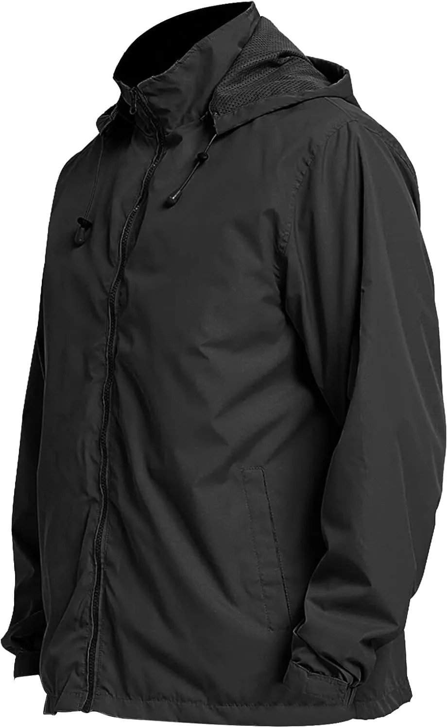 Mens Lightweight Jackets Windbreaker Waterproof Rain Jacket Casual Hiking Travel Raincoat Oversized Outdoor Packable