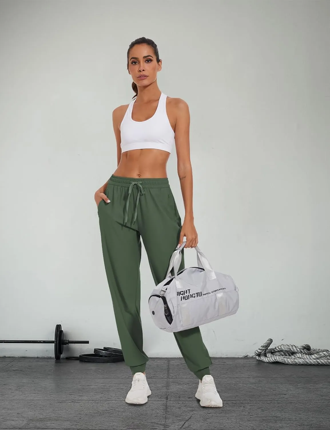 SEVEGO Women's 30"/32"/34"/36" Tall Inseam Joggers Lightweight Sweatpants Zipper Pockets Athletic Workout Lounge Pants