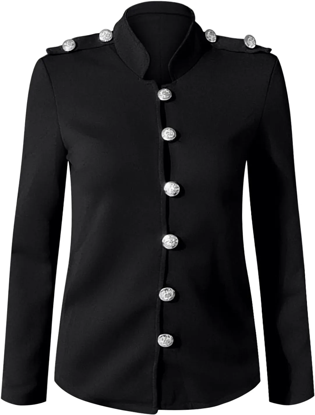 SHAOBGE Ladies Coats Winter Women Long Sleeve Casual Slim Top Button Stand Collar Solid Business Jacket 3 In1 Jacket
