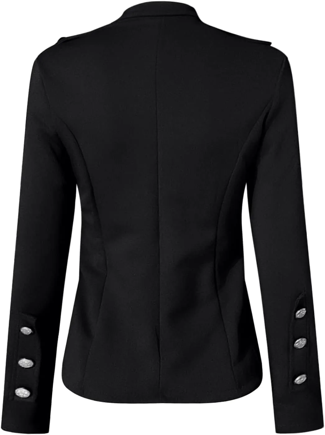 SHAOBGE Ladies Coats Winter Women Long Sleeve Casual Slim Top Button Stand Collar Solid Business Jacket 3 In1 Jacket