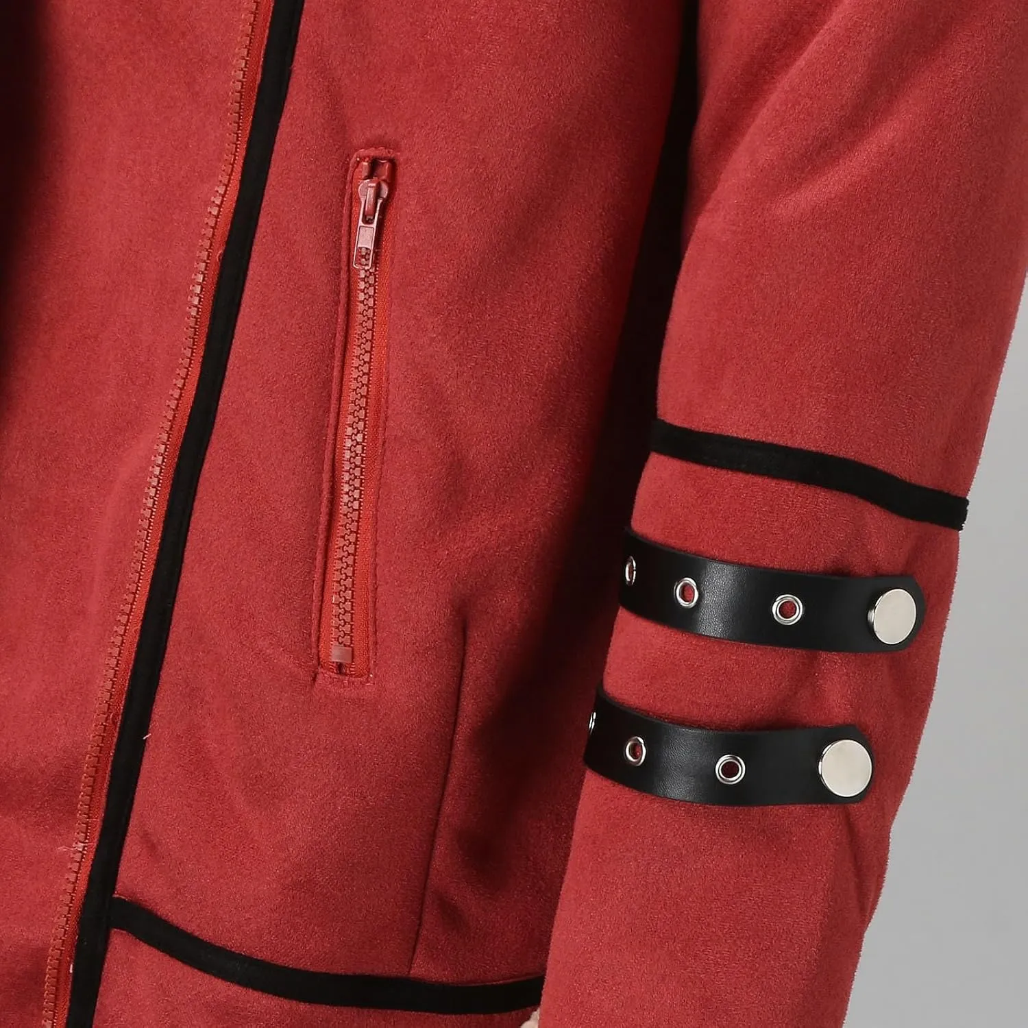 Women Plus Size Winter Coat Lapel Collar Long Sleeve Padded Leather Jacket Vintage Thicken Flannel Shirt Jacket