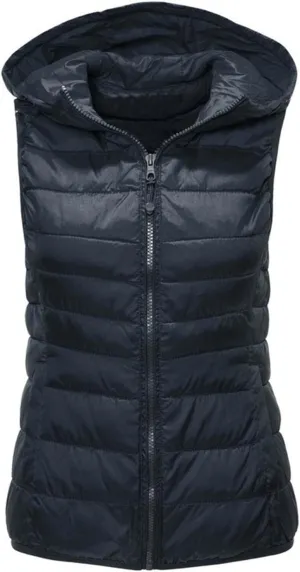 Women's Vests for Fall Winter Lightweight Hooded Vest Warm Coats Sleeveless Down Jacket Water Resistant Puffer Vest